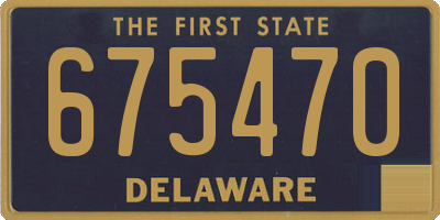 DE license plate 675470
