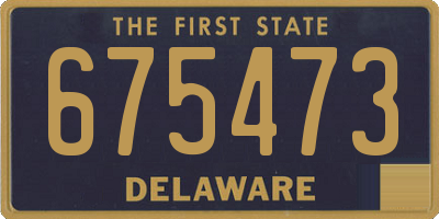DE license plate 675473