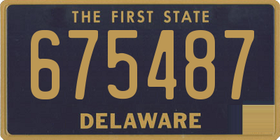 DE license plate 675487