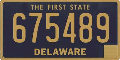 DE license plate 675489