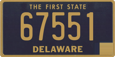 DE license plate 67551