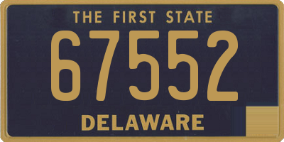 DE license plate 67552