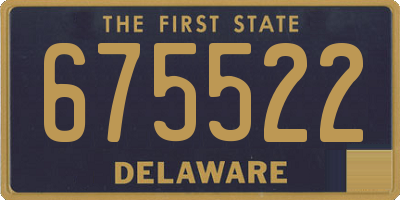 DE license plate 675522
