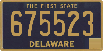 DE license plate 675523
