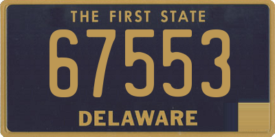 DE license plate 67553