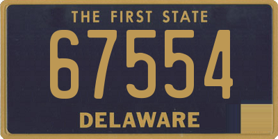 DE license plate 67554
