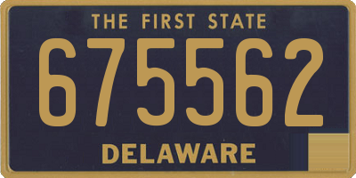 DE license plate 675562