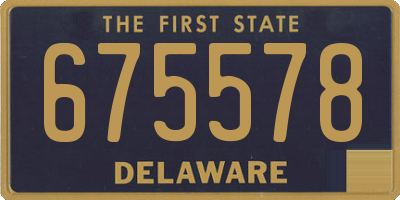 DE license plate 675578