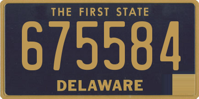 DE license plate 675584