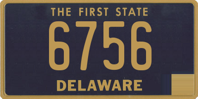 DE license plate 6756