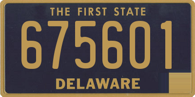 DE license plate 675601