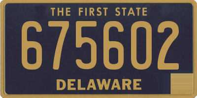 DE license plate 675602