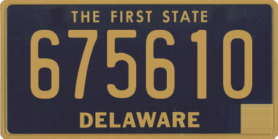 DE license plate 675610