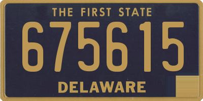 DE license plate 675615