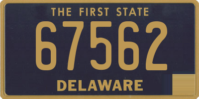DE license plate 67562