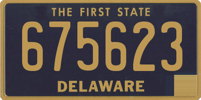 DE license plate 675623