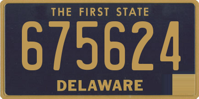 DE license plate 675624