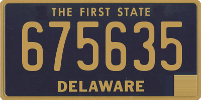 DE license plate 675635