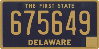 DE license plate 675649