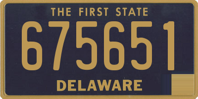 DE license plate 675651