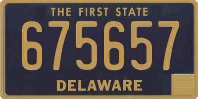 DE license plate 675657