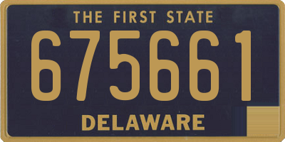 DE license plate 675661