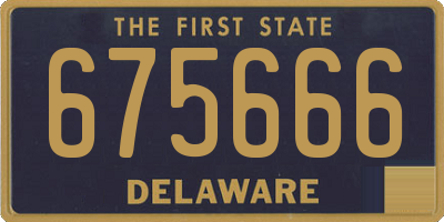 DE license plate 675666