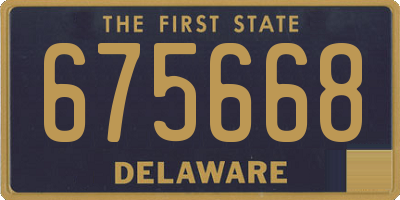 DE license plate 675668