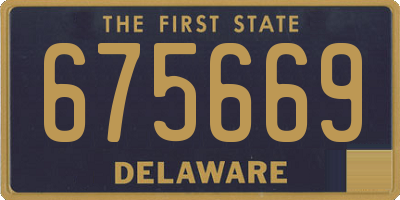 DE license plate 675669