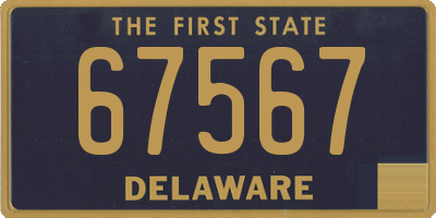 DE license plate 67567