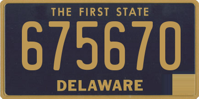 DE license plate 675670