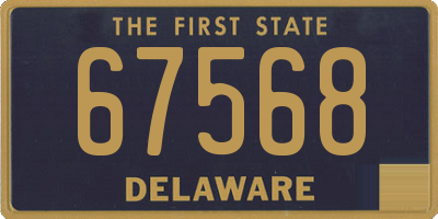 DE license plate 67568