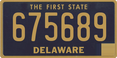 DE license plate 675689