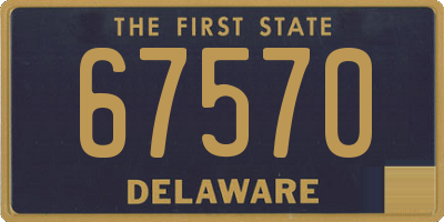DE license plate 67570
