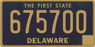 DE license plate 675700