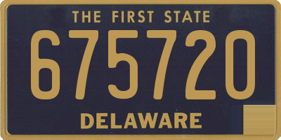 DE license plate 675720