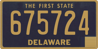 DE license plate 675724