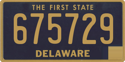 DE license plate 675729