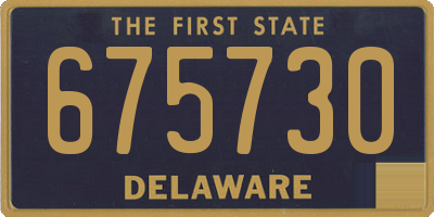 DE license plate 675730