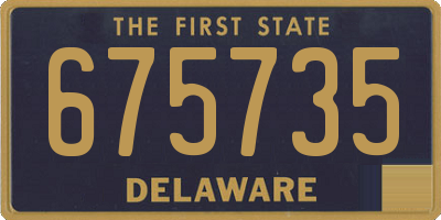 DE license plate 675735