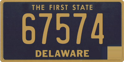 DE license plate 67574