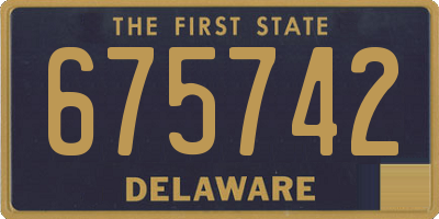 DE license plate 675742