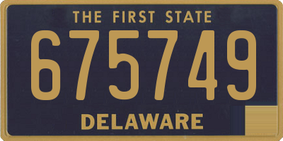DE license plate 675749