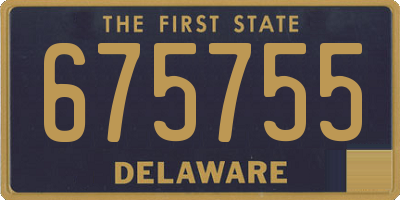 DE license plate 675755