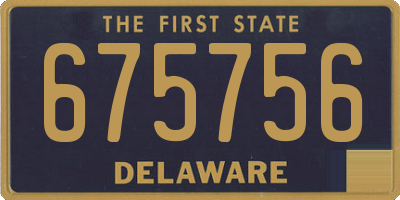 DE license plate 675756