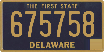 DE license plate 675758