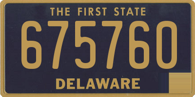 DE license plate 675760