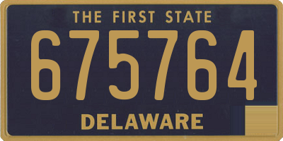 DE license plate 675764