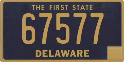 DE license plate 67577