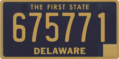 DE license plate 675771